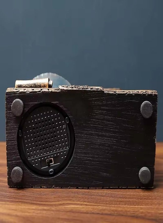 نجل كرة ثلجية موسيقية عتيقة من إنجل مع مؤقت ساعة رملية || مؤقت ساعة رملية على شكل كرة كريستالية عتيقة || ديكور كرة ثلجية موسيقية بإضاءة LED للمنزل، غرفة المعيشة، المكتب، رف الكتب (ساعة رملية عتيقة) - Image 5